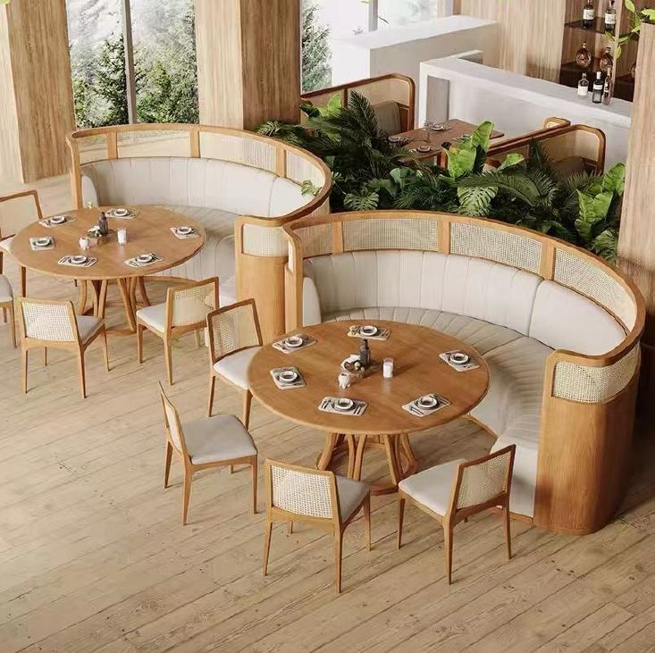 Curved Restaurant Booths2