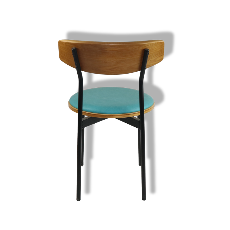 Iron curved circular chair