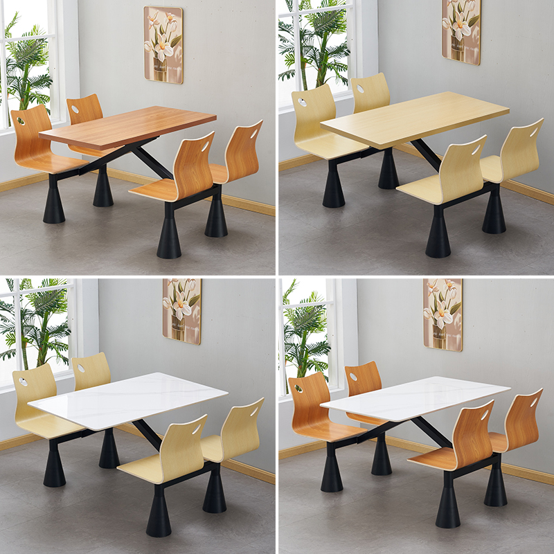 School cafeteria table and chair sets-4