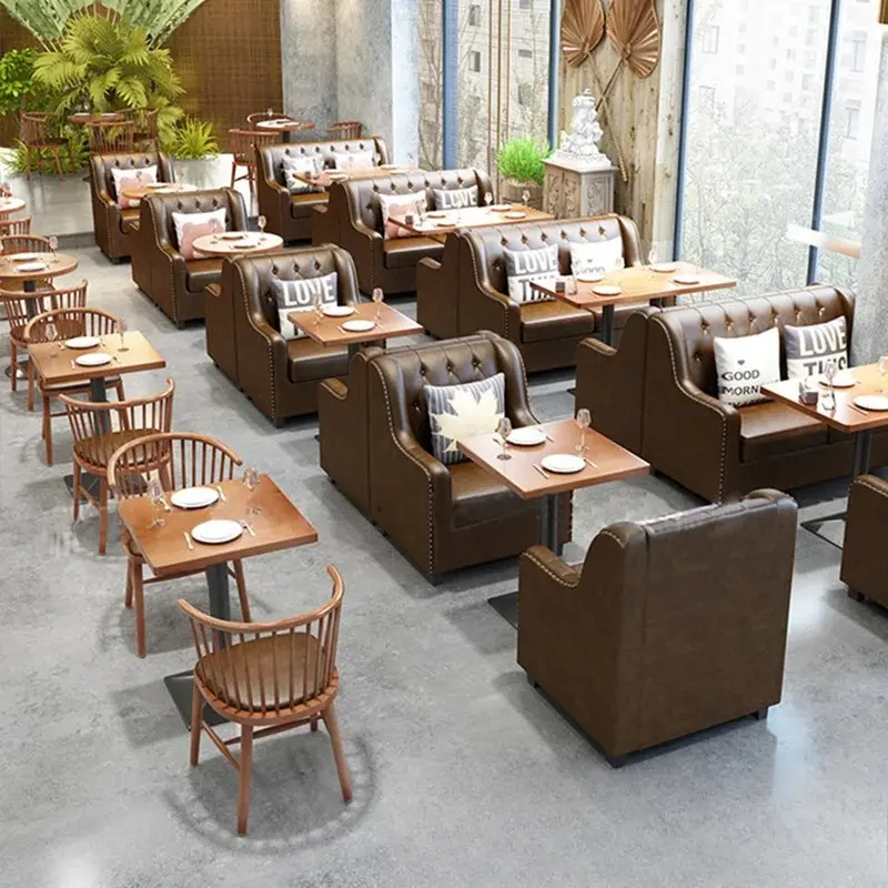 Single Row Restaurant Booths-4