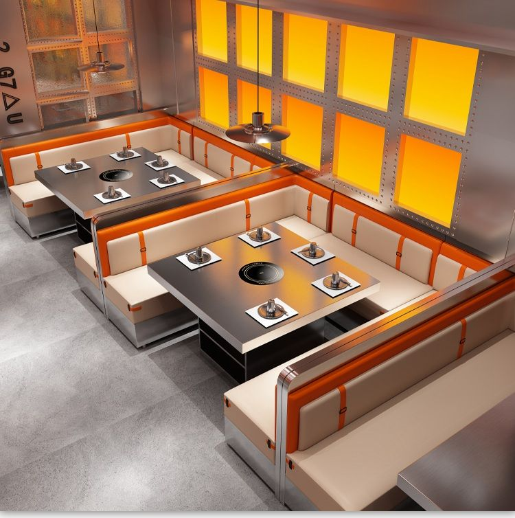 U-shaped Restaurant Booths