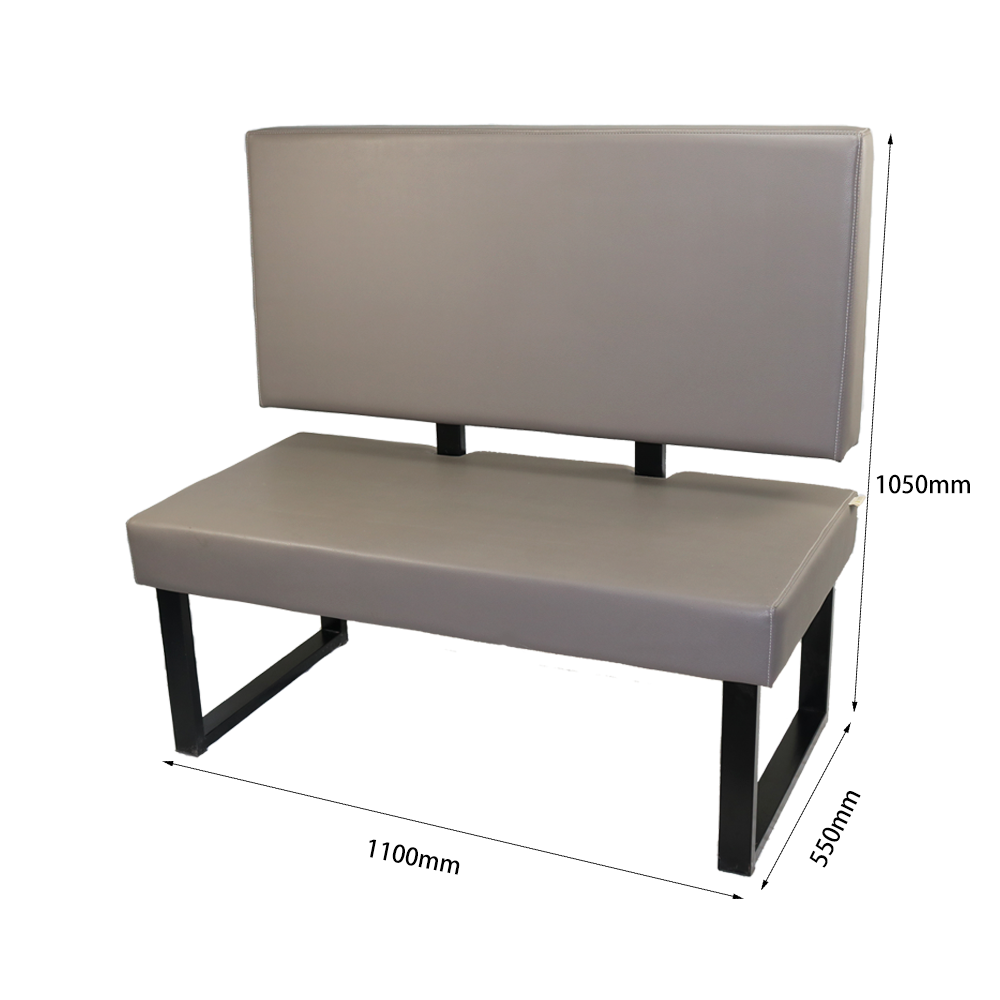 Iron Base Single Row Booth
