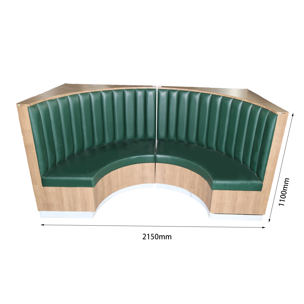 Wooden Semi-circular Booth