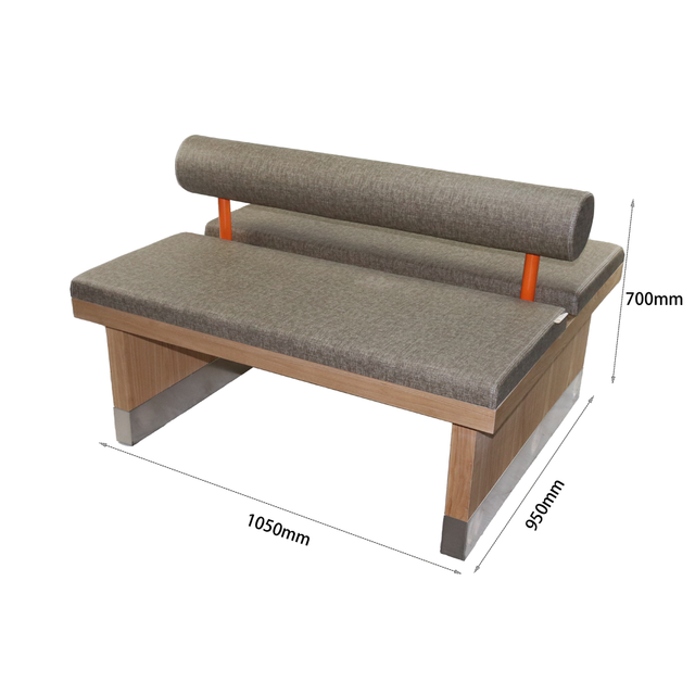Flexible double row booth